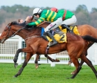 No2 Fakir D’Oudairies and Mark Walsh battle past Two For Gold to win the Betfair Ascot Chase, 19 02 2022 UK