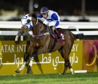 Doha, Marco Casamento vince il Qatar Derby, è il suo 2° consecutivo! In sella a Saqr, 23 12 2021 UAE