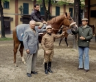 Da destra: Gaetano Benetti, Sirlad, Tonino Di Nardo ed il Cavalier Mario Benetti (1978)
